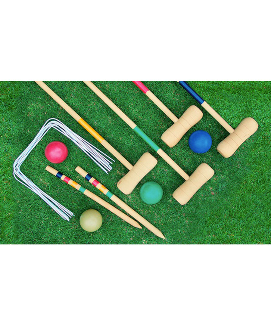 Discount Wooden garden croquet game SECRETSALES