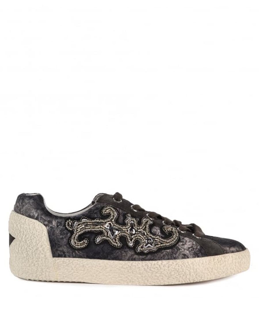Women's Nymphea brown leather sneakers Sale - Ash