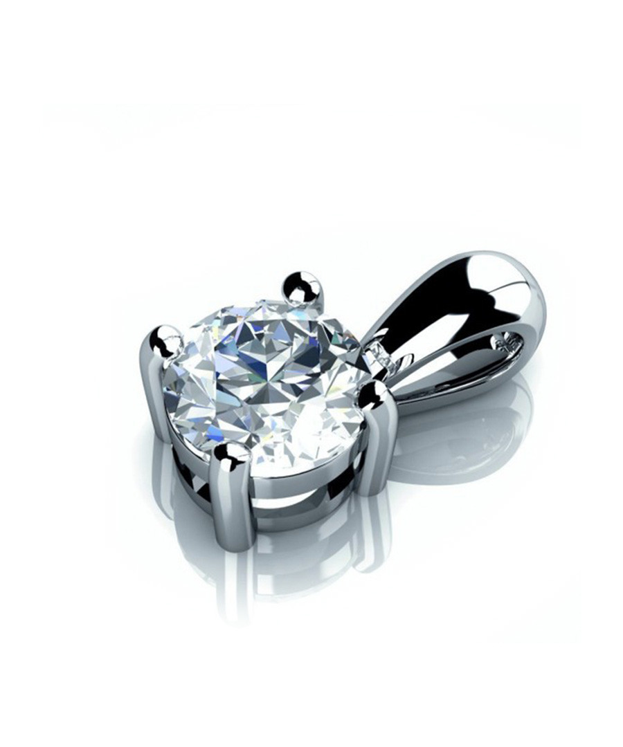 18ct white gold & diamond drop necklace Sale - Buy Fine Diamonds