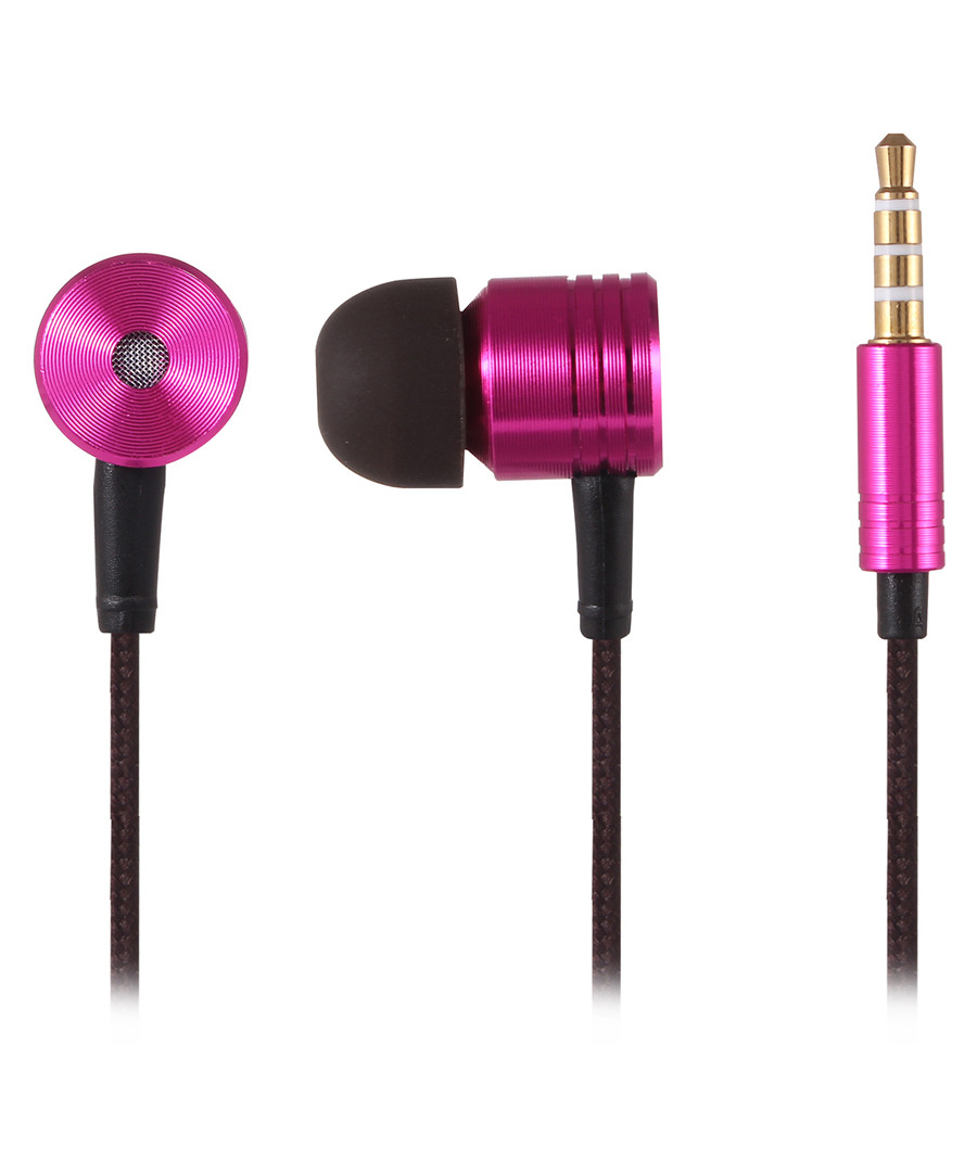 Metallic pink in-ear earphones Sale - Inki