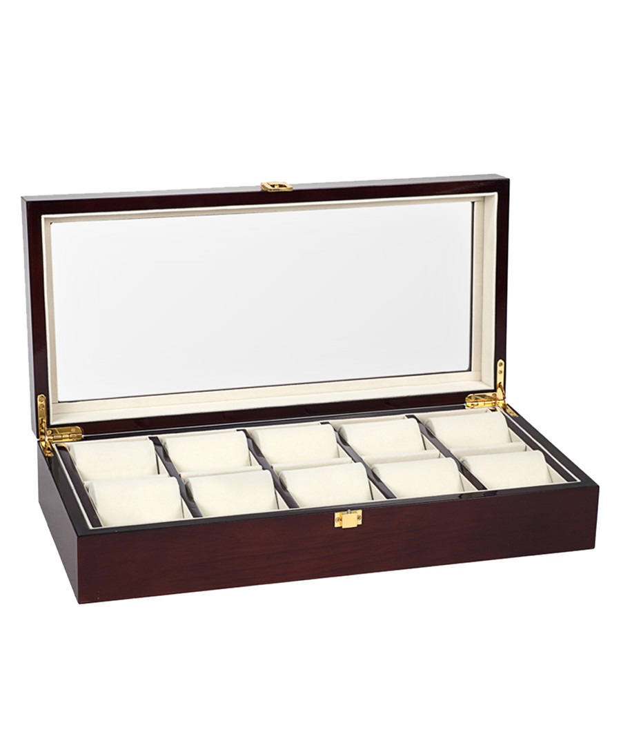 Brown 10-watch collector box Sale - mathis montabon