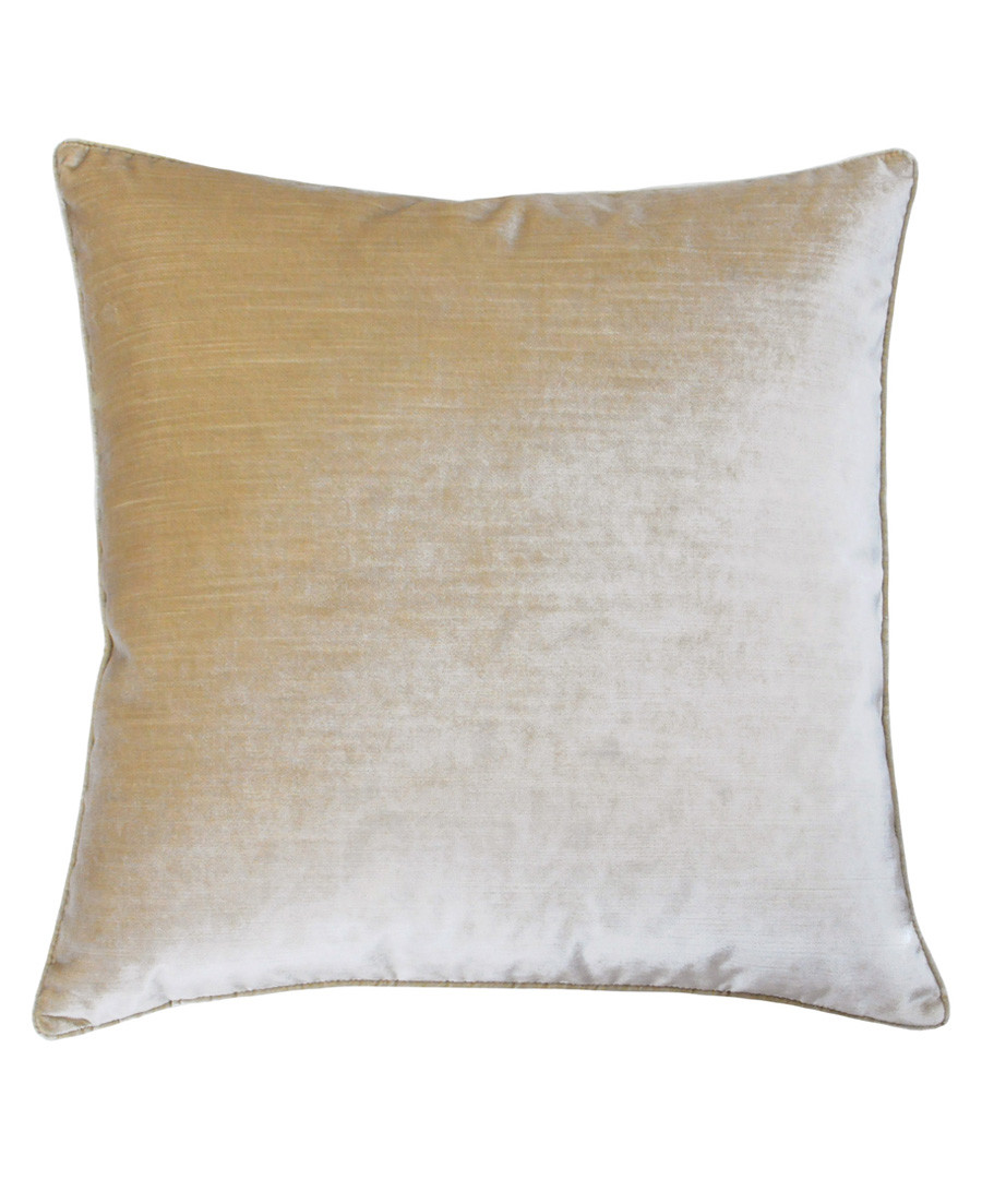 Luxe champagne velvet cushion 55cm Sale - riva paoletti
