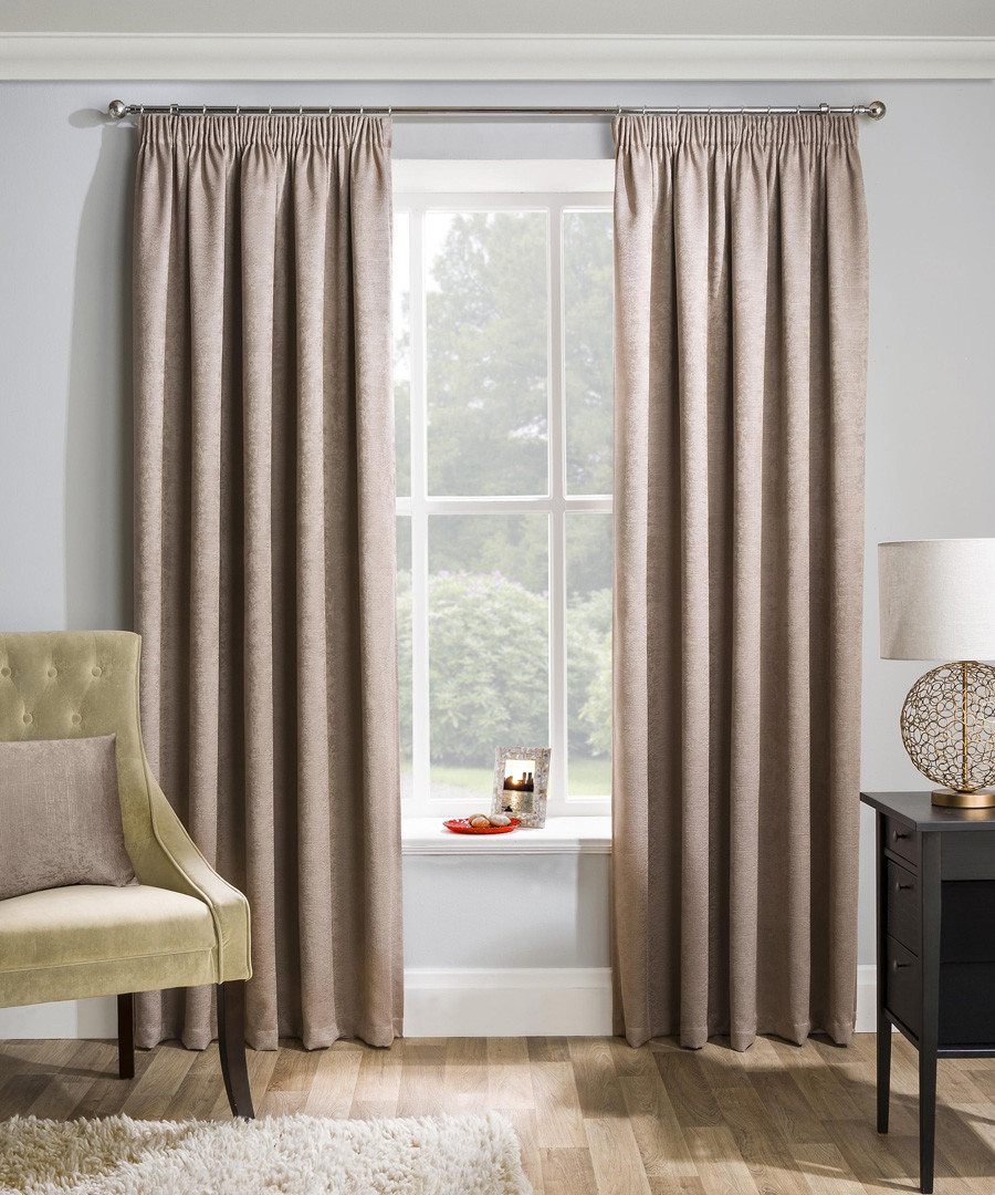 2pc Matrix latte curtains 168cm x 137cm Sale - Enhanced Living