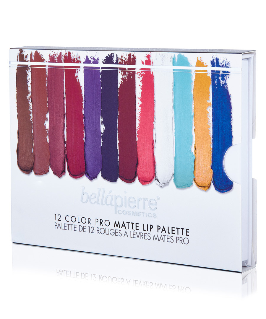 12 Colour Pro Matte lip palette Sale - bellapierre