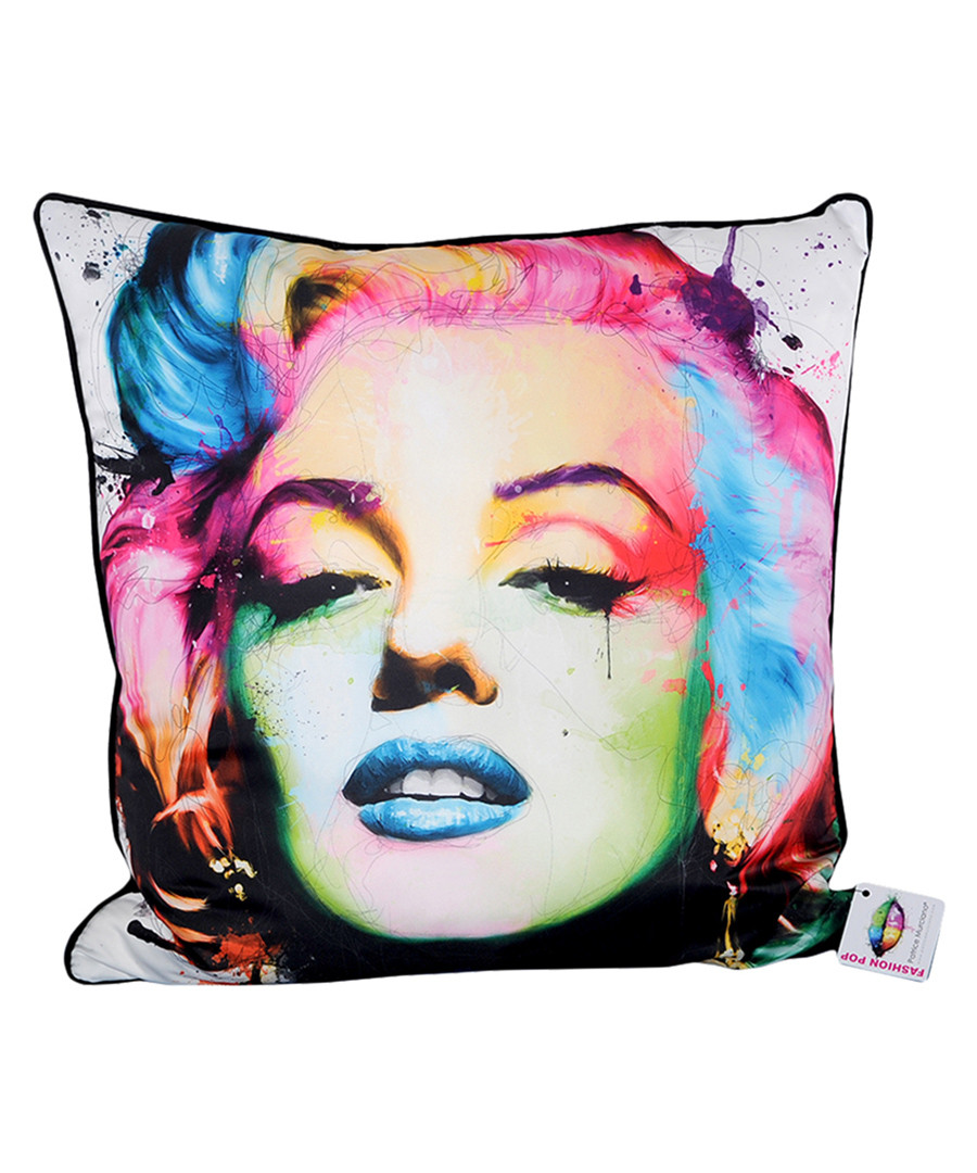 Marilyn white cotton blend cushion 55cm Sale - 1Wall
