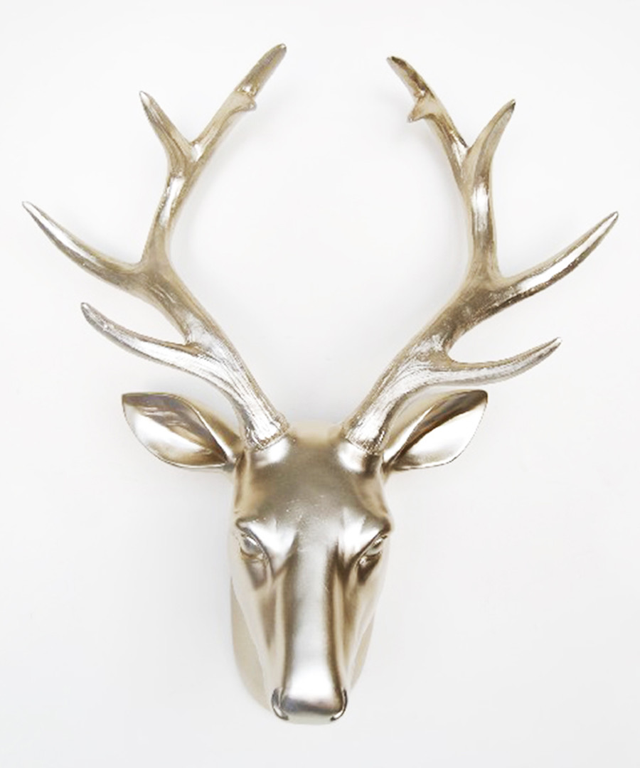 Gold-tone deer head wall decoration Sale - Walplus