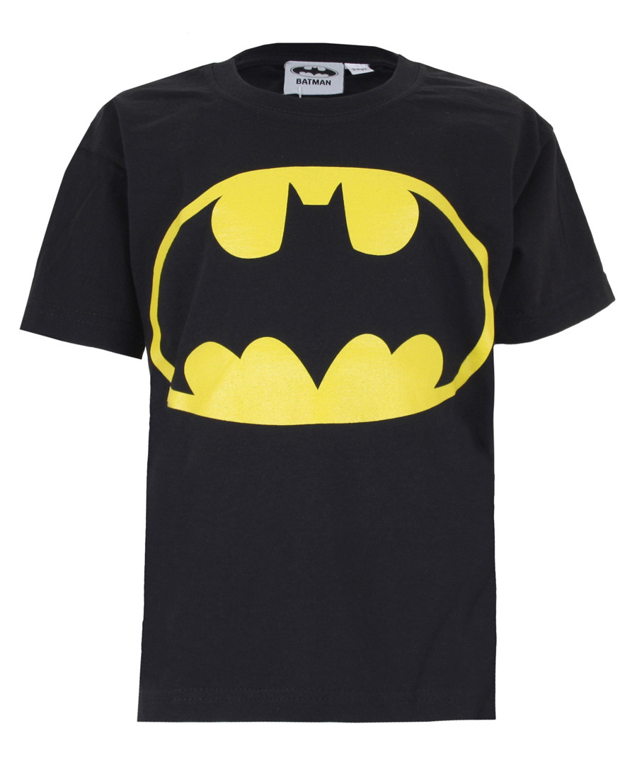 Kids' Batman Logo black cotton T-shirt Sale - dc comics