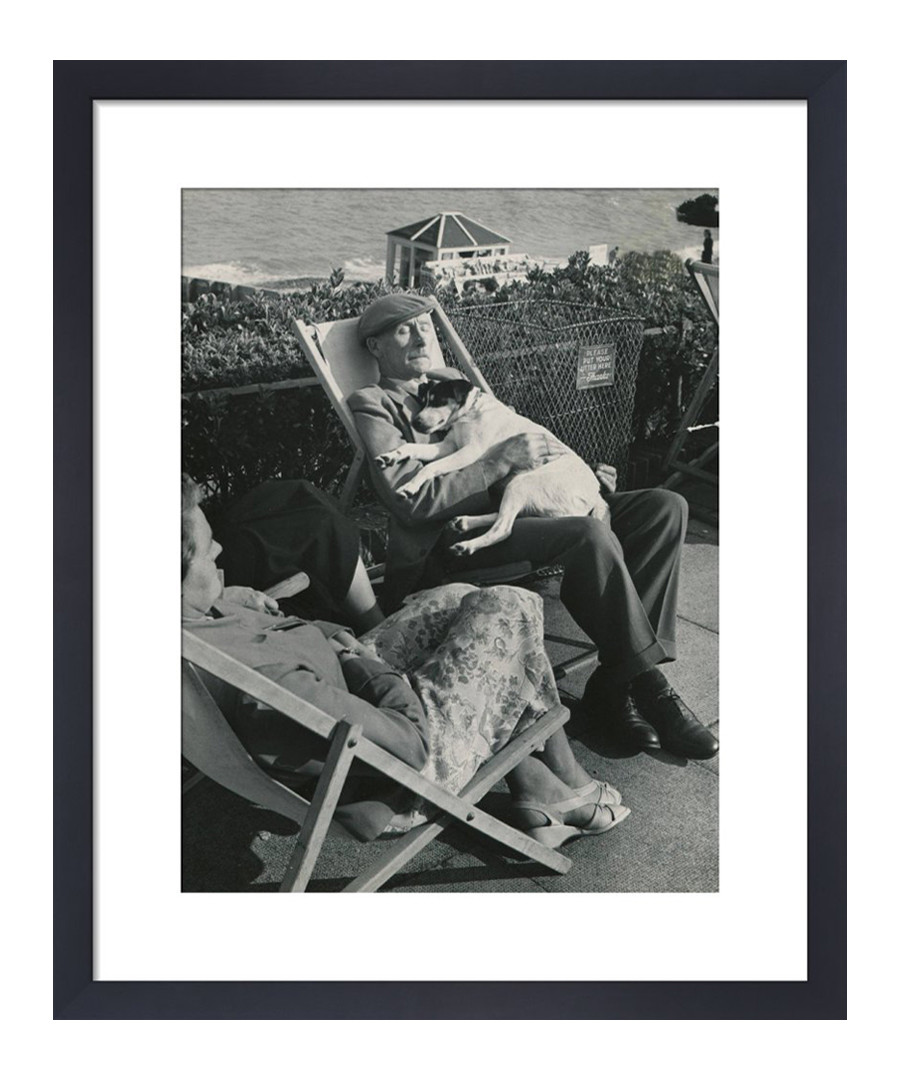 Seaside Nap, 1950s framed print Sale - wall art