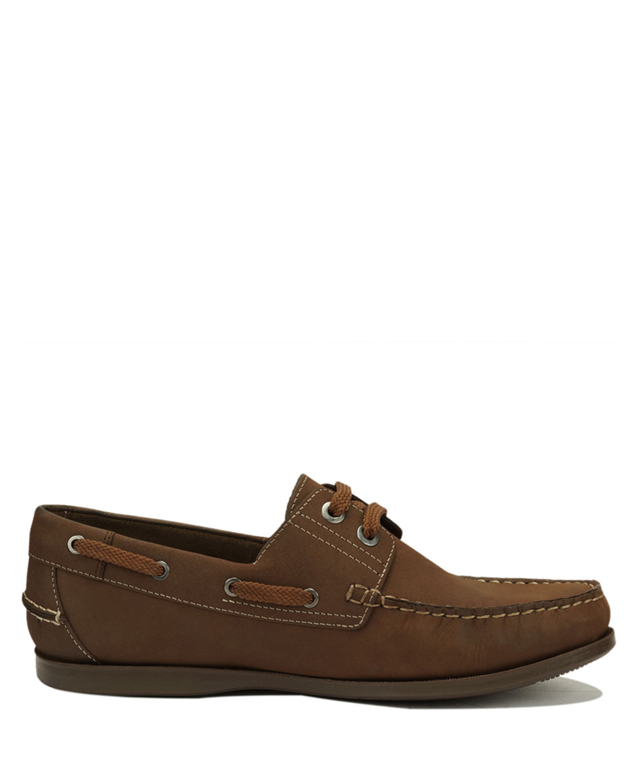Romeo dark brown nubuck boat shoes Sale - Roberto Renzo