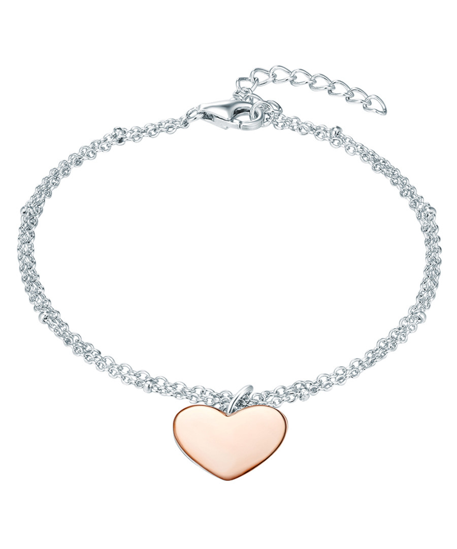 Rhodium-plated heart bracelet Sale - carat 1934