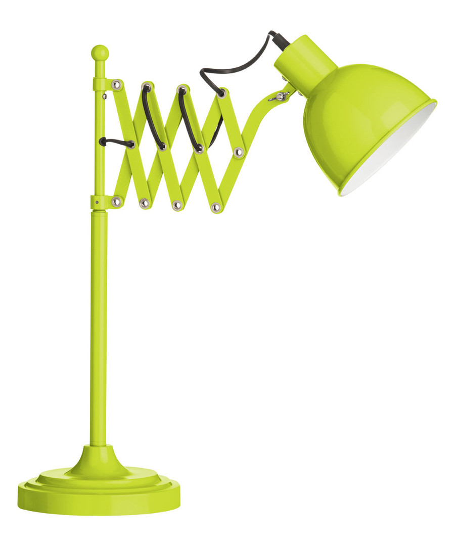 Lime green metal extendable table lamp Sale - premier