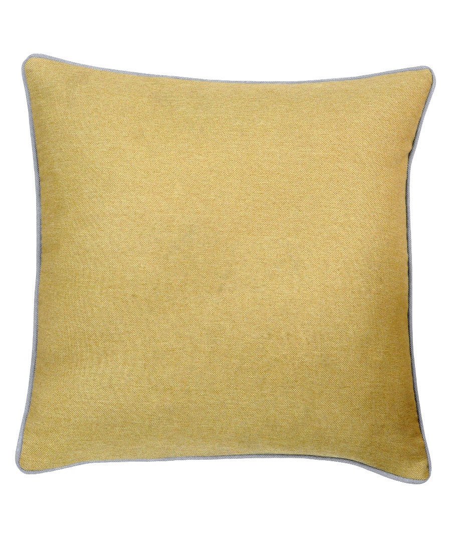Bellucci ochre velvet cushion 45cm Sale - riva paoletti