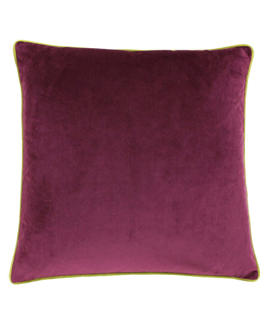 Meridian maroon velvet cushion 55cm Sale - Riva Paoletti
