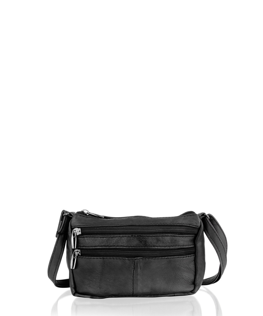 Black leather shoulder bag Sale - lorenz