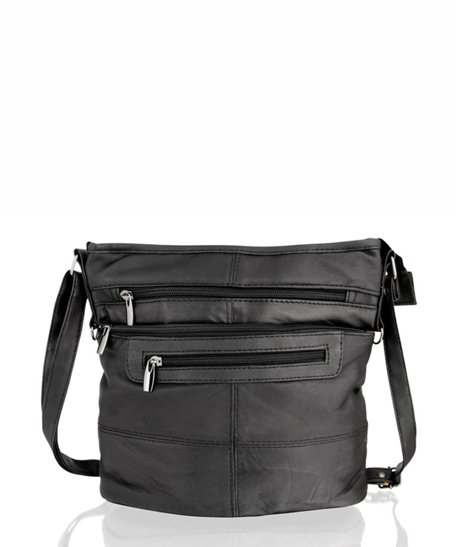 Black leather shoulder bag Sale - lorenz