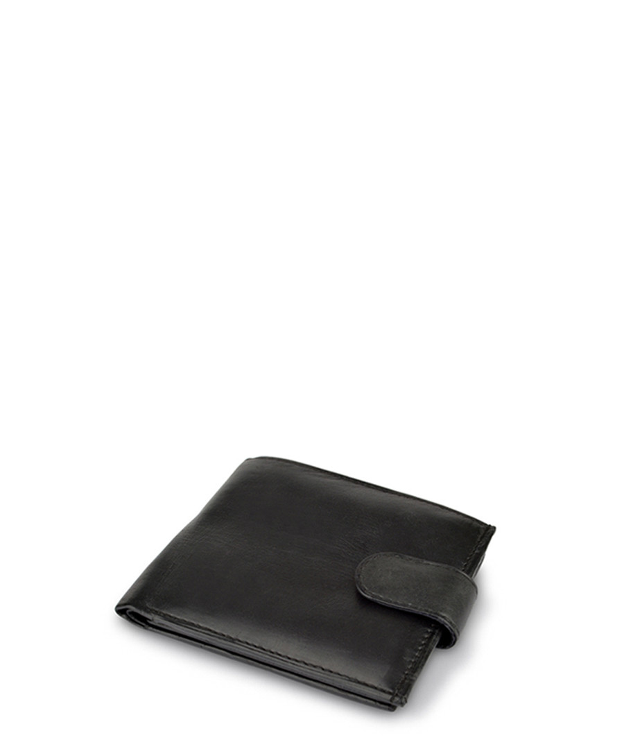 Black leather wallet Sale - woodland leather