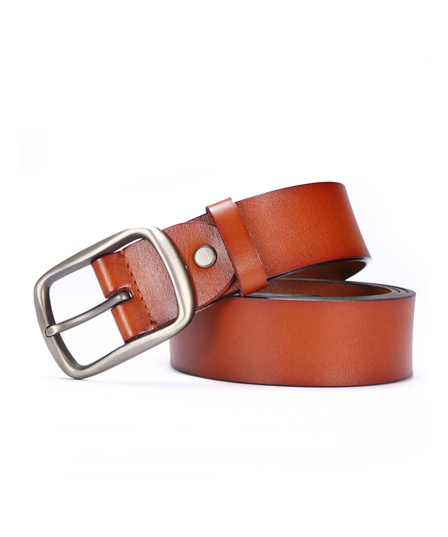 Men's Tan leather adjustable belt Sale - woodland leathers