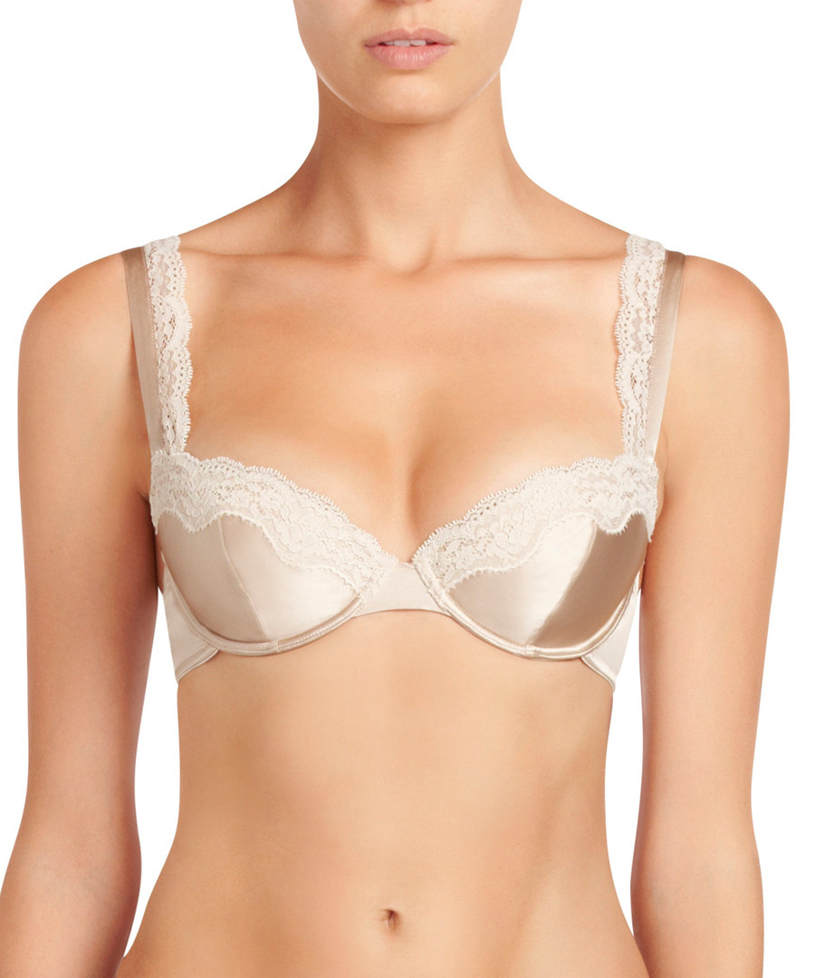 Clara Whispering rose silk contour bra Sale - stella mccartney