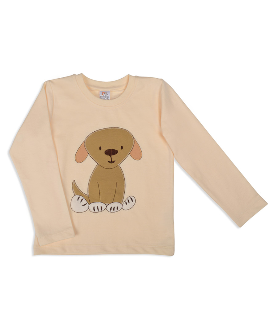 Unisex peach pure cotton dog jumper Sale - Rosie & Leo