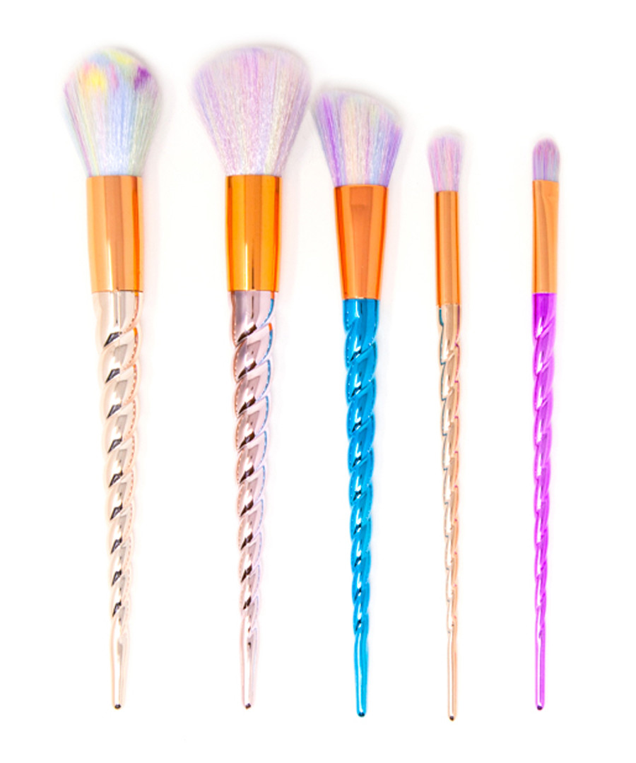 5pc Unicorn make-up brush set Sale - zoe ayla