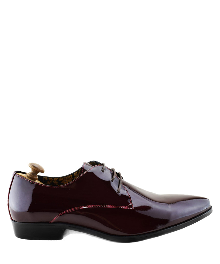 Sai dark red patent leather Derby shoes Sale - paolo vandini