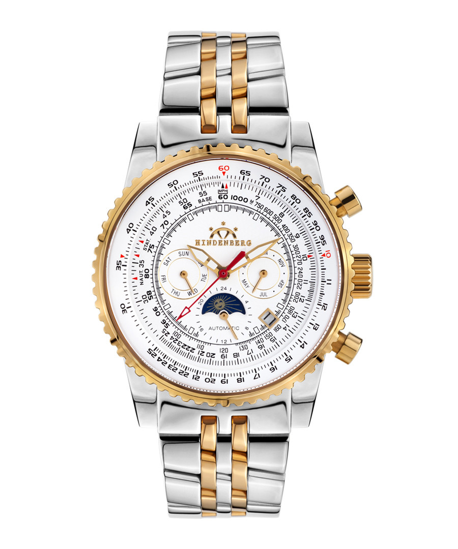 Air Fighter Bicolour silver steel watch Sale - hindenberg