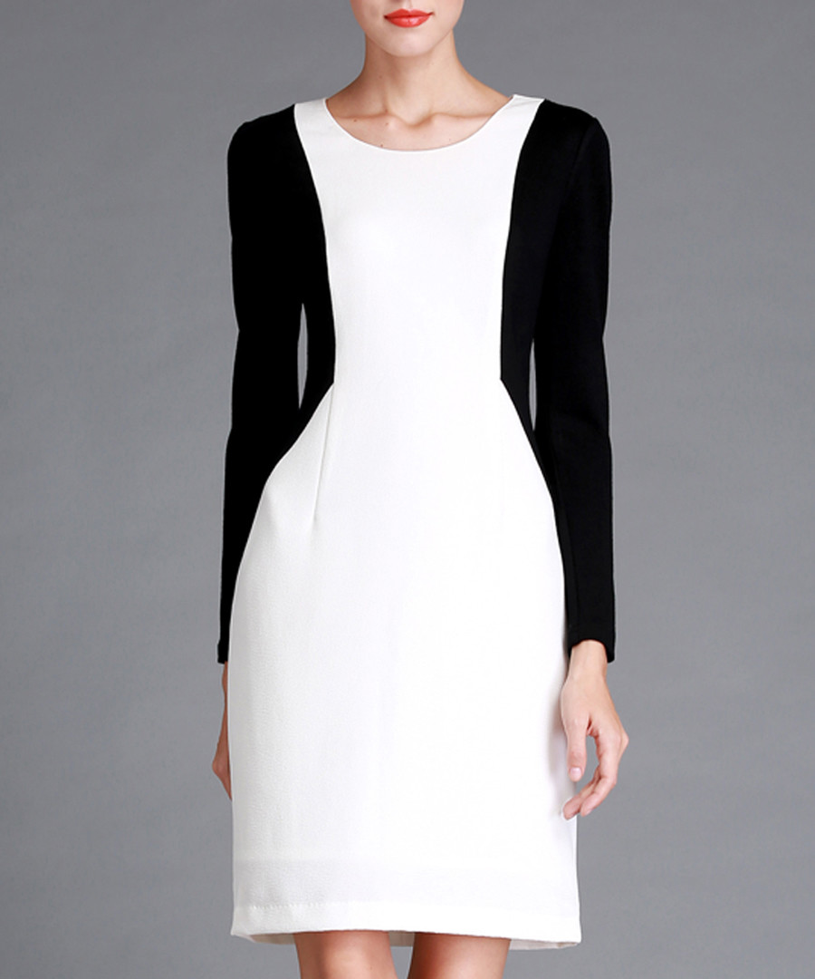 Black & white knee-length dress Sale - Vogue.Va