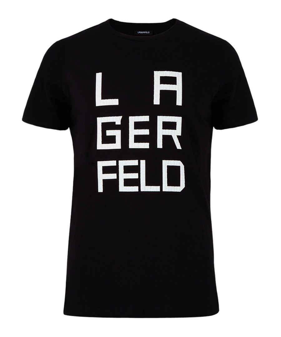 Black & white cotton blend T-shirt Sale - Lagerfeld