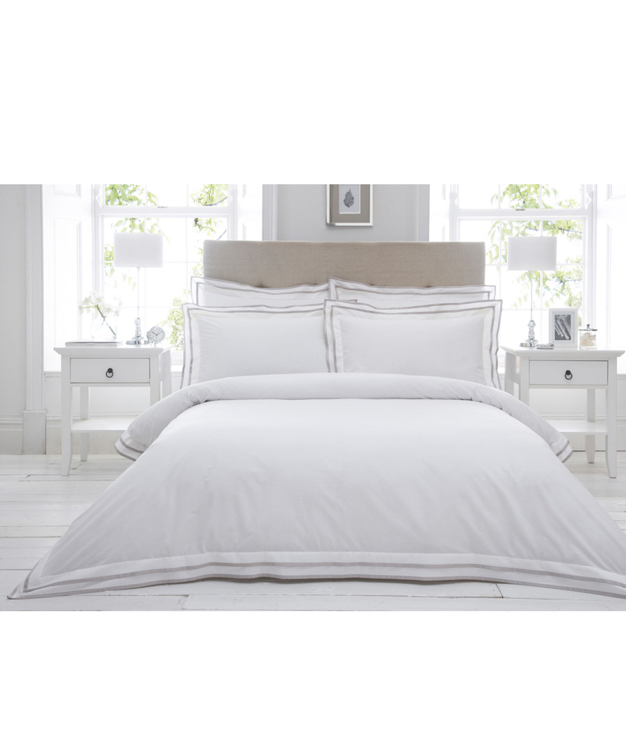 Sandringham taupe king duvet set Sale - Riva Paoletti