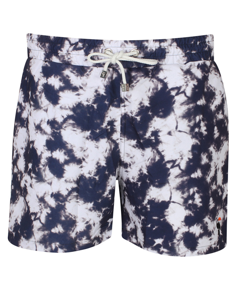 Aline navy marble print trunks Sale - independent leaders