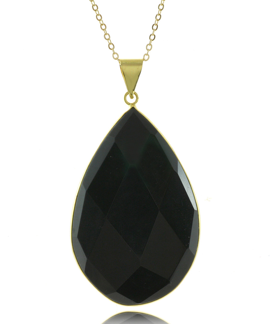 Knight 14ct gold-plated & stone necklace Sale - fleur envy gaia