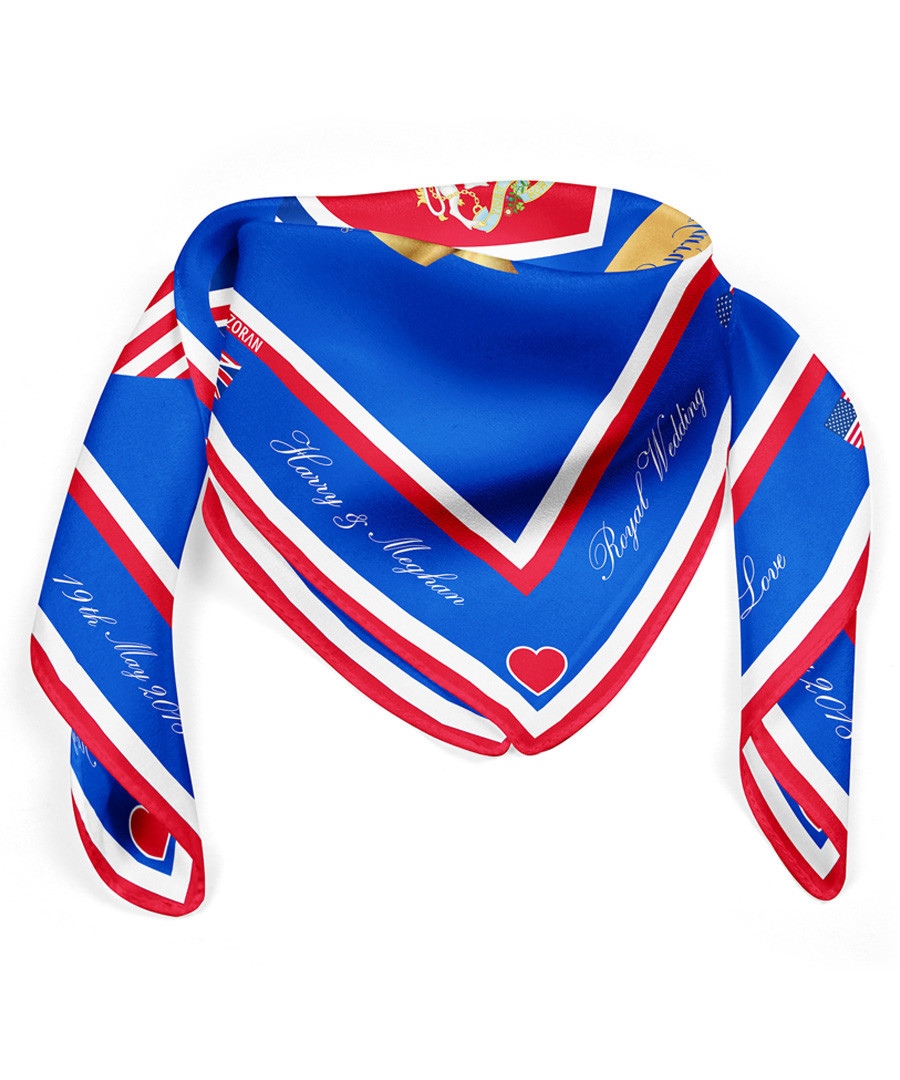 God Save The Monarchy blue flag scarf Sale - alber zoran