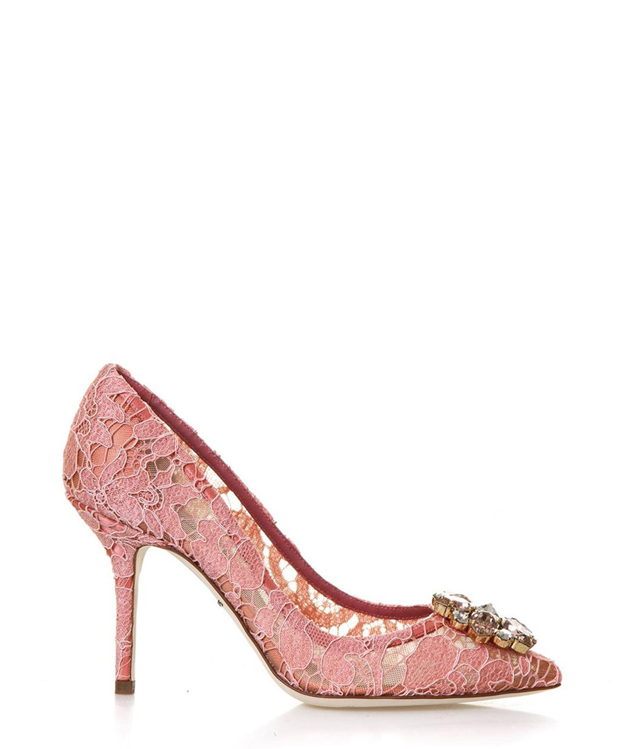 Bellucci pink lace & Swarovski heels Sale - dolce & gabbana