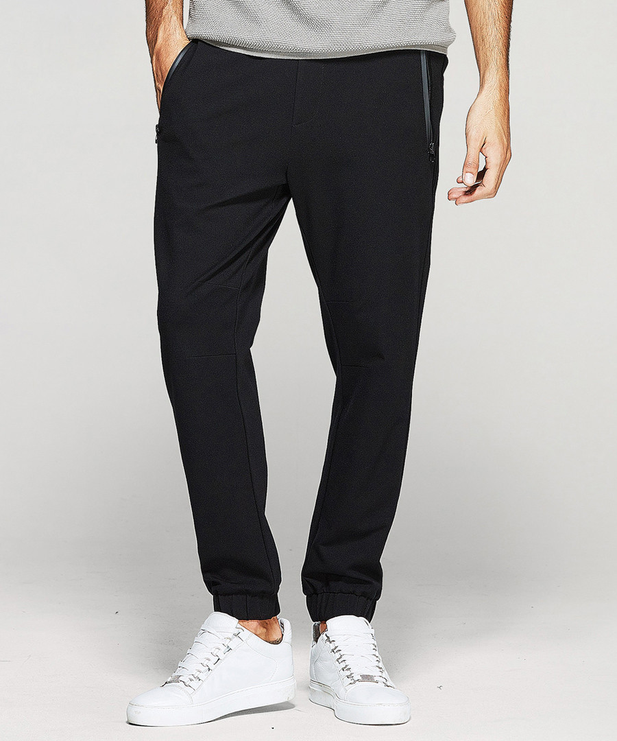 Black pocket tipping trousers Sale - kuegou