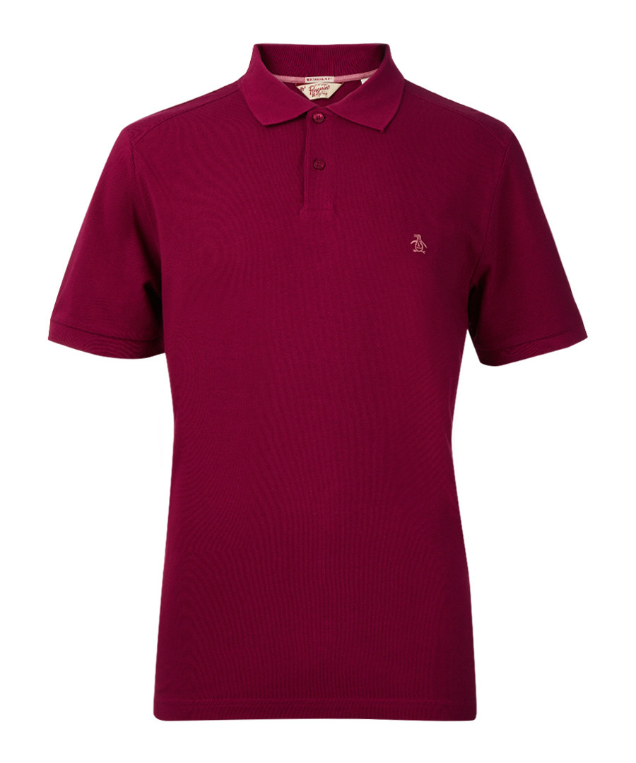 Winston mulberry cotton blend pique polo Sale - Penguin by Munsingwear