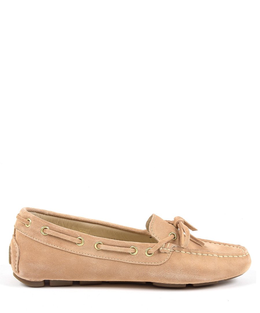 Beige suede moccasins Sale - v italia by versace 1969 abbigliamento sportivo srl milano italia