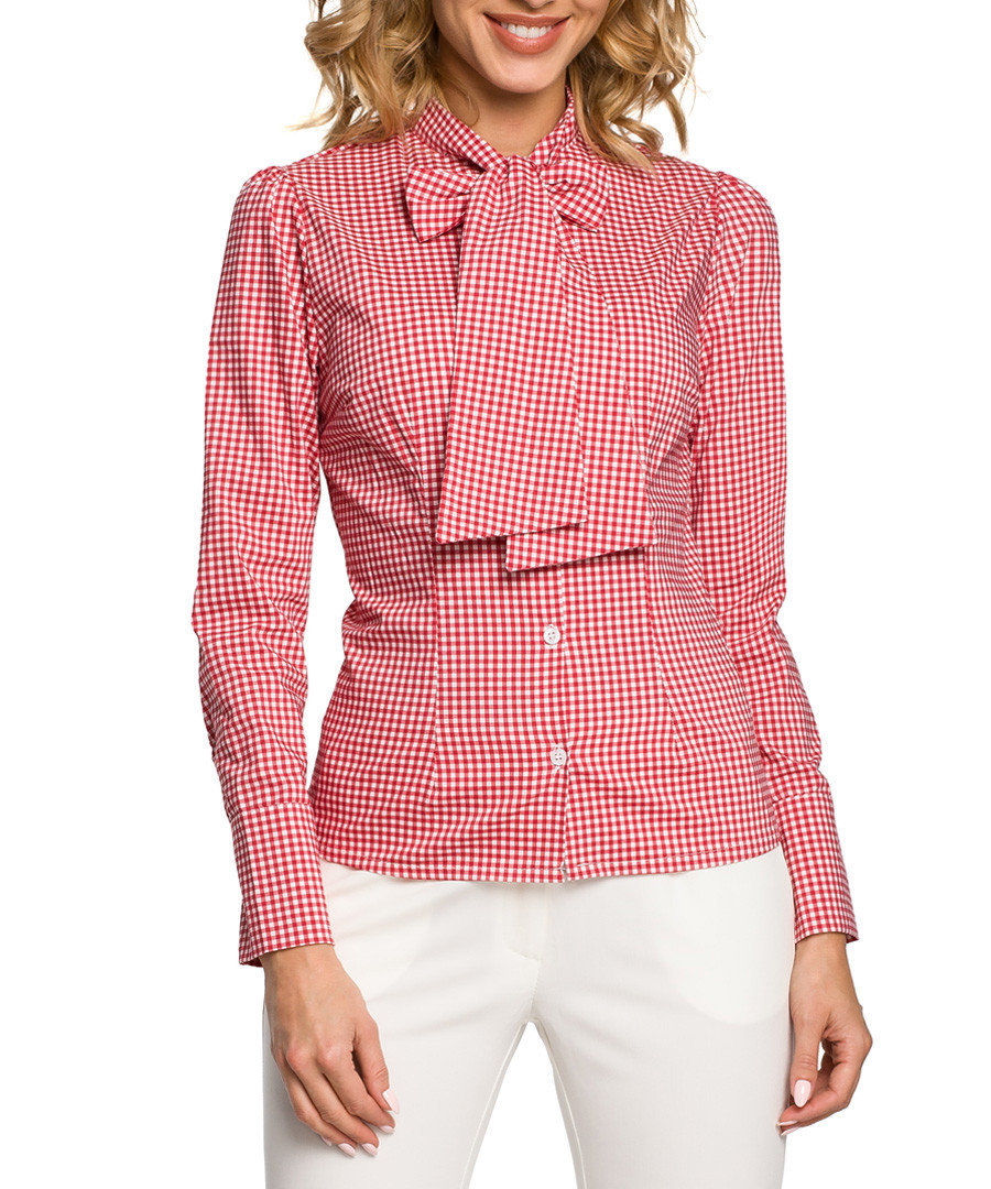 Red 3/4 sleeve blouse Sale - made of emotion