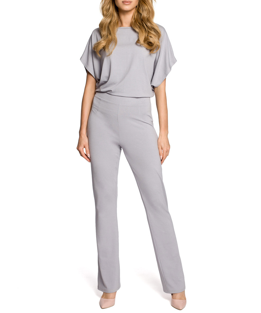 Grey short sleeve jumpsuit Sale - made of emotion