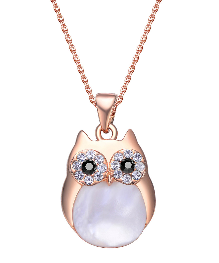 Professor Owl rose gold-tone necklace Sale - mestige