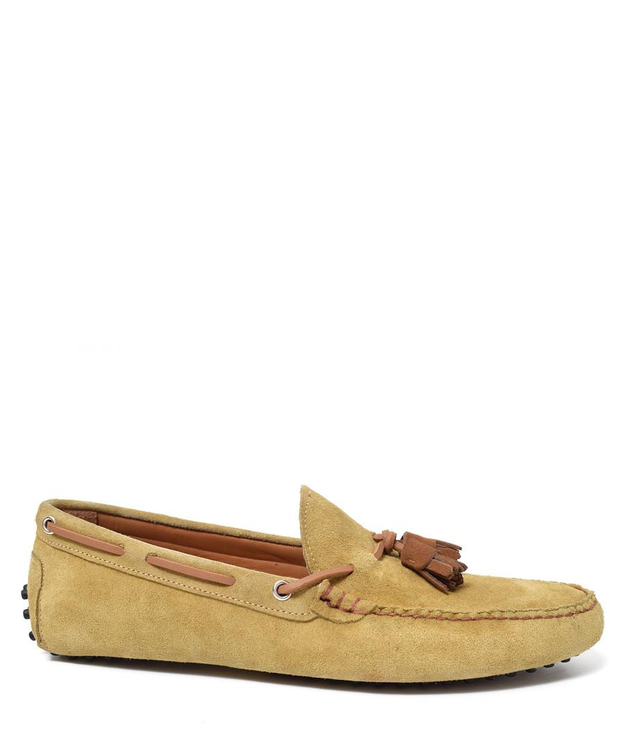 Men's Terra suede tassel moccasins Sale - moka saint