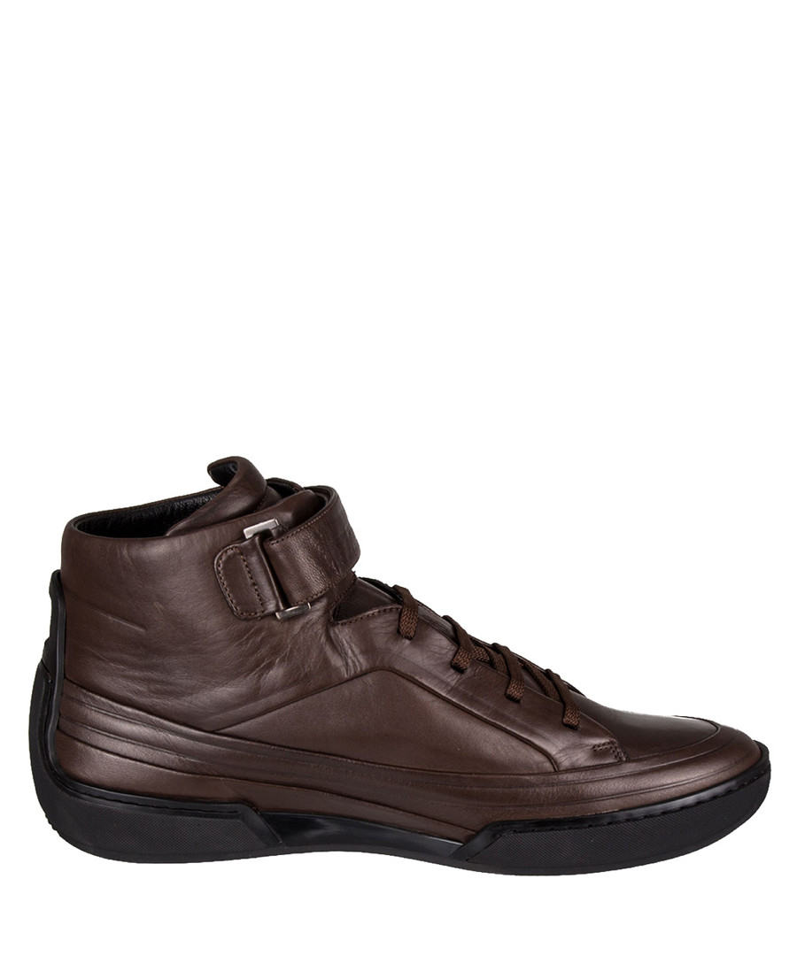 Men's Berlino coffee leather sneakers Sale - Porsche Design