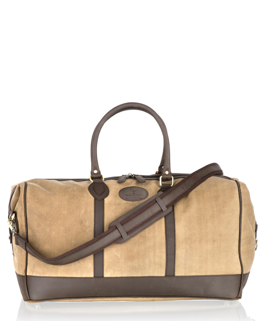 Brown leather weekend bag Sale - woodland leather