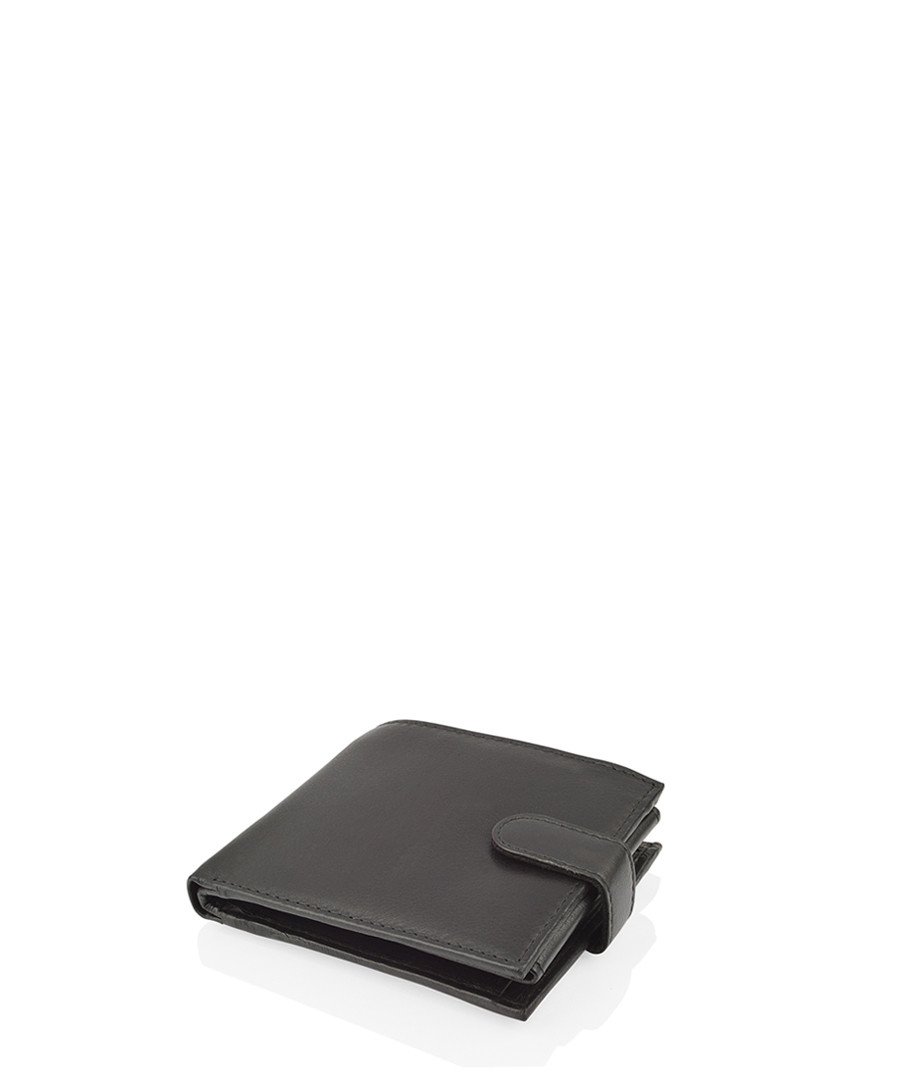 Black leather wallet Sale - woodland leather