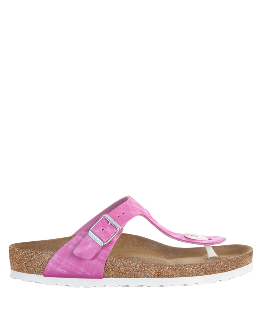 Rose pink T-bar narrow sandals Sale - birkenstock