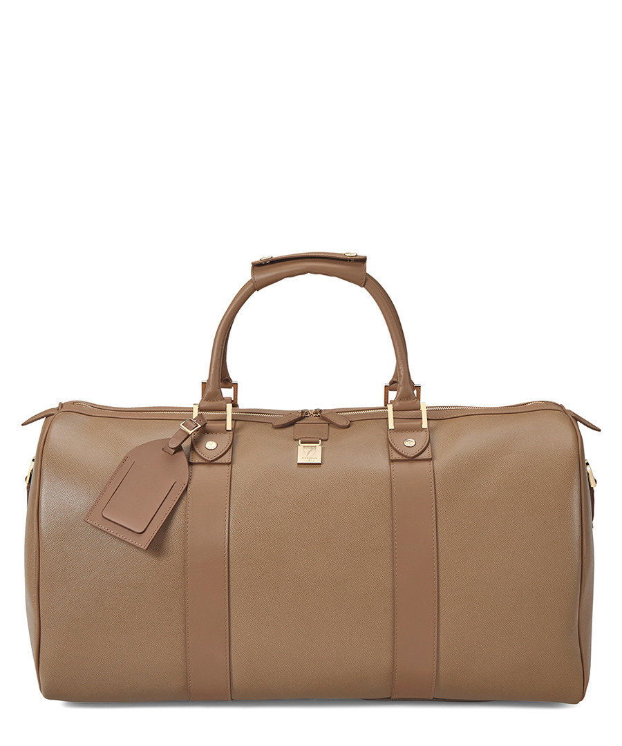 Boston camel Saffiano leather holdall Sale - Aspinal