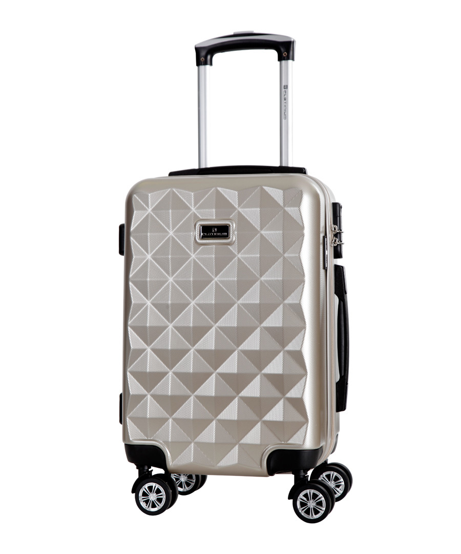 Beige spinner suitcase 60cm Sale - platinium