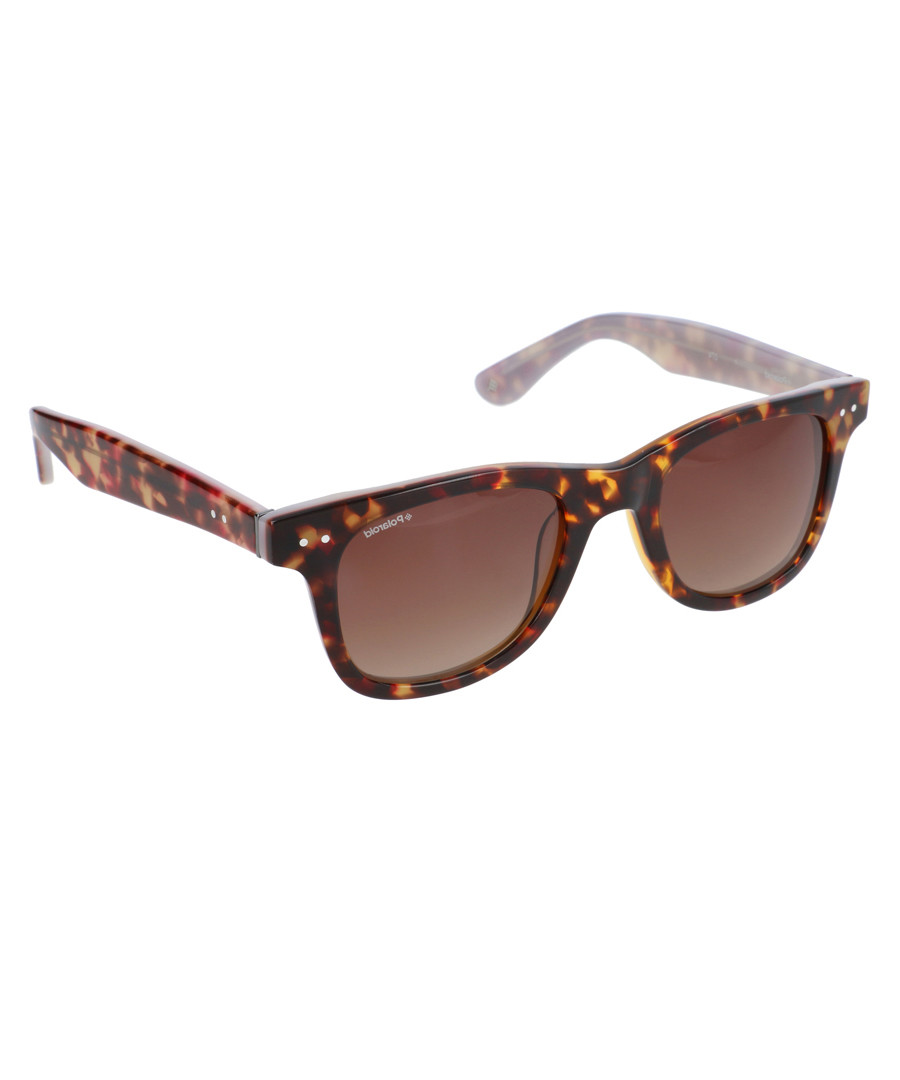 Dark tortoiseshell wayfarer sunglasses Sale - polaroid