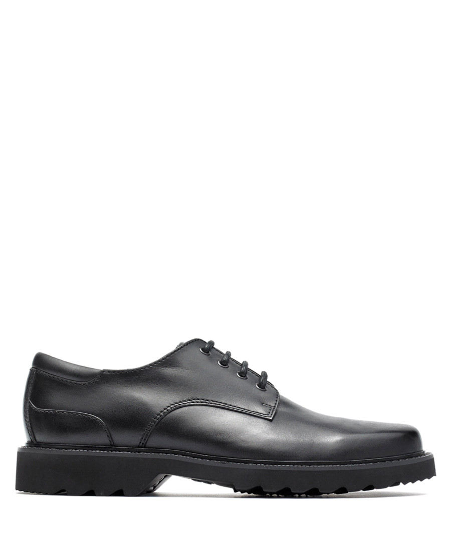Northfield black leather formal shoes Sale - rockport
