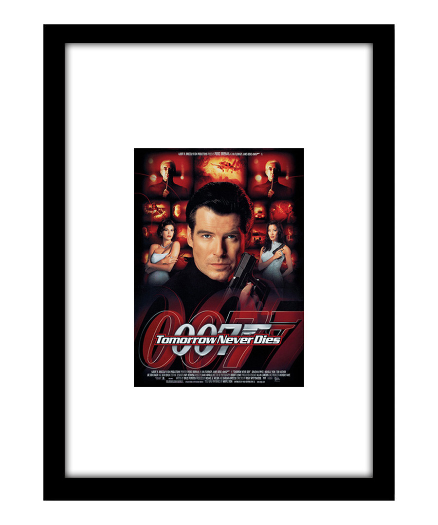 Tomorrow Never Dies black framed print Sale - The Art Guys