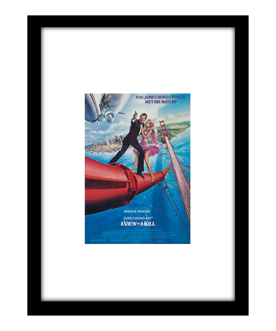 A View To A Kill black framed print Sale - The Art Guys